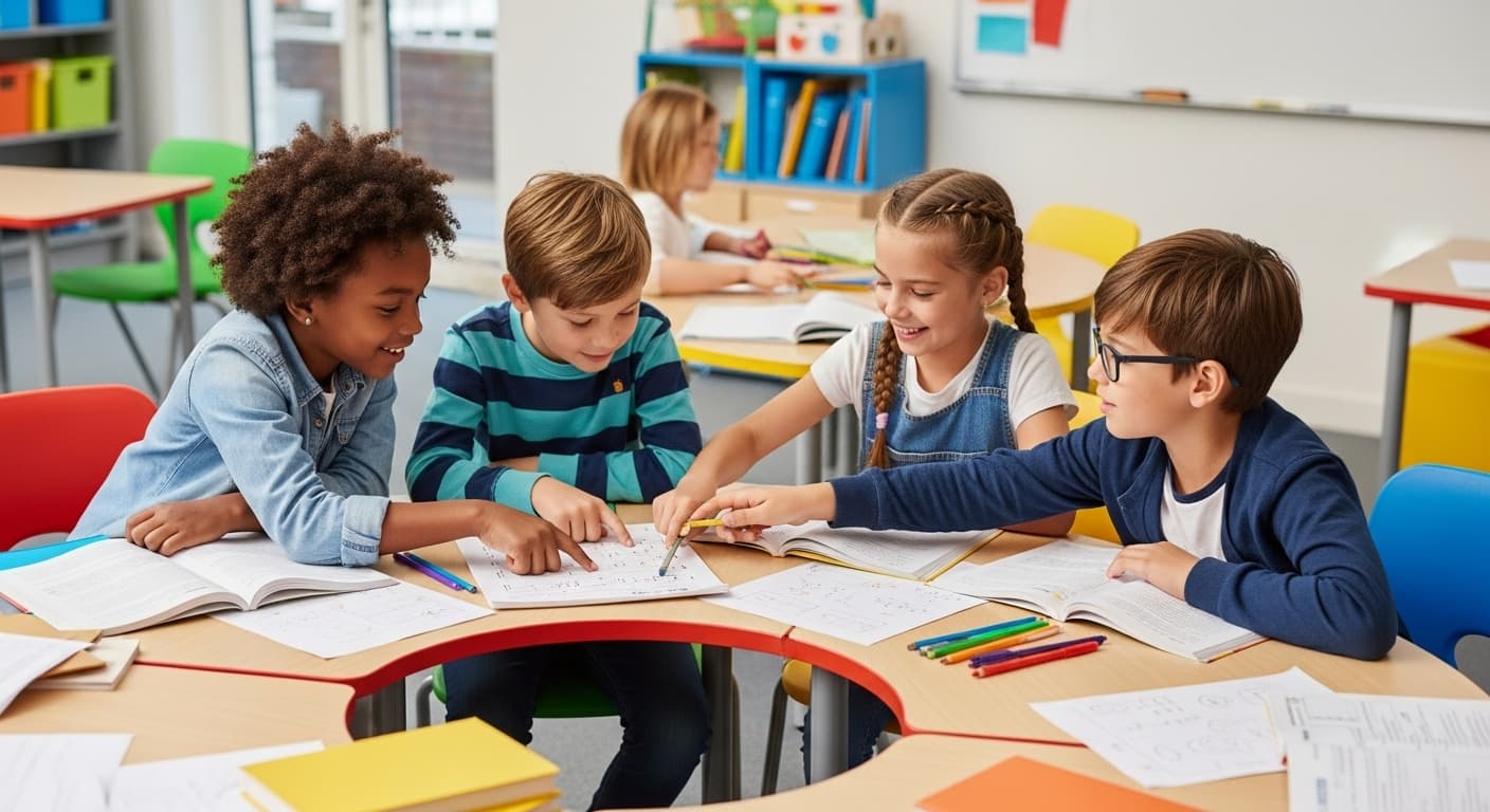 Students learning at Brilliant Brains